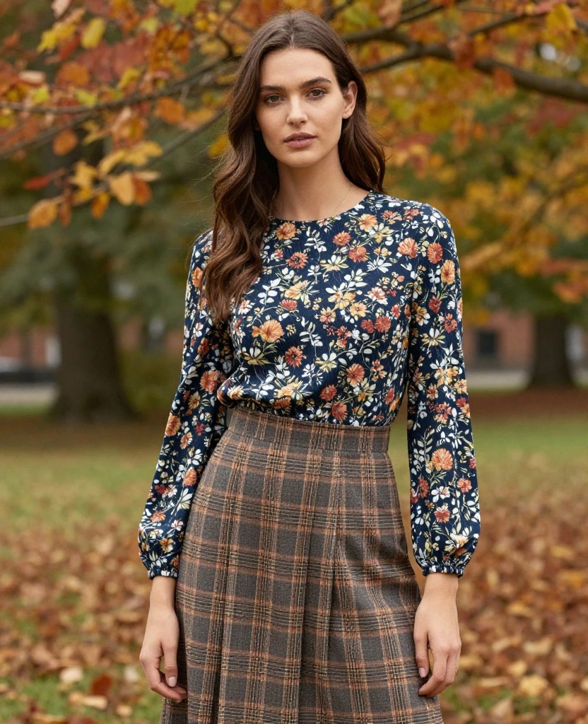 Brave the Gothenburg Weather: 15 Stylish October Looks You Need! 80 what to wear in Gothenburg in October Brave the Gothenburg Weather: 15 Stylish October Looks You Need! - 12. Fall Print Mix 1