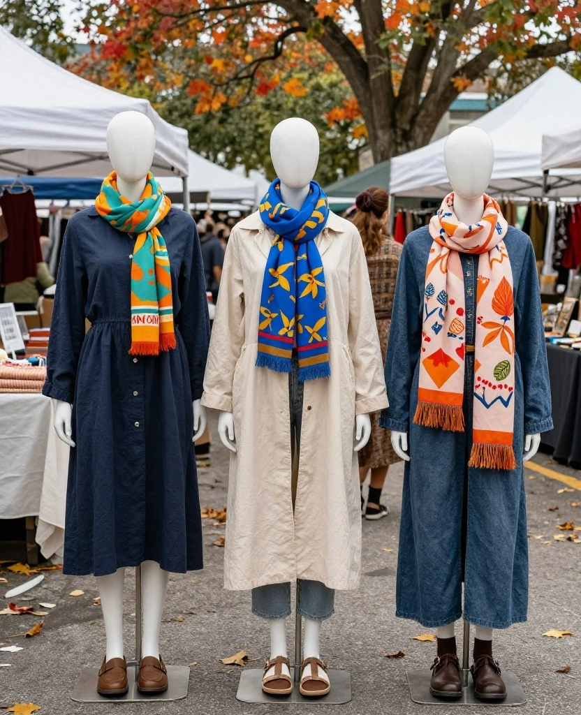 Don't Get Caught in the Cold: 12 Must-Have Looks for Jacksonville in November! 36 What to Wear in Jacksonville in November Don't Get Caught in the Cold: 12 Must-Have Looks for Jacksonville in November! - 6. Playful Scarf Layering 1