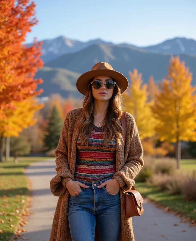 Explore Salt Lake City in Style: 12 Perfect Outfits for October Adventures! 71 what to wear in Salt Lake City in October Explore Salt Lake City in Style: 12 Perfect Outfits for October Adventures! - 11. Colorful Layers for Warmth 1