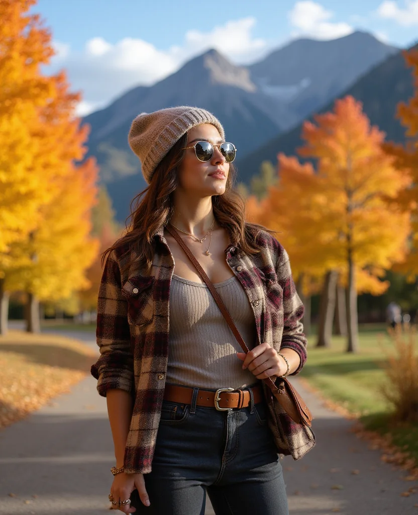 Explore Salt Lake City in Style: 12 Perfect Outfits for October Adventures! 8 what to wear in Salt Lake City in October Explore Salt Lake City in Style: 12 Perfect Outfits for October Adventures! - 2. Flannel Shirts with Layered Looks 1