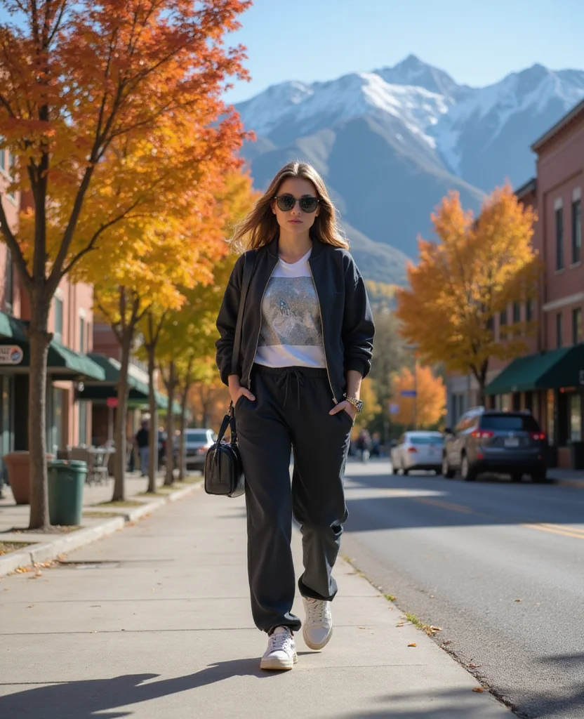 Explore Salt Lake City in Style: 12 Perfect Outfits for October Adventures! 34 what to wear in Salt Lake City in October Explore Salt Lake City in Style: 12 Perfect Outfits for October Adventures! - 6. Sporty Chic in Joggers 1