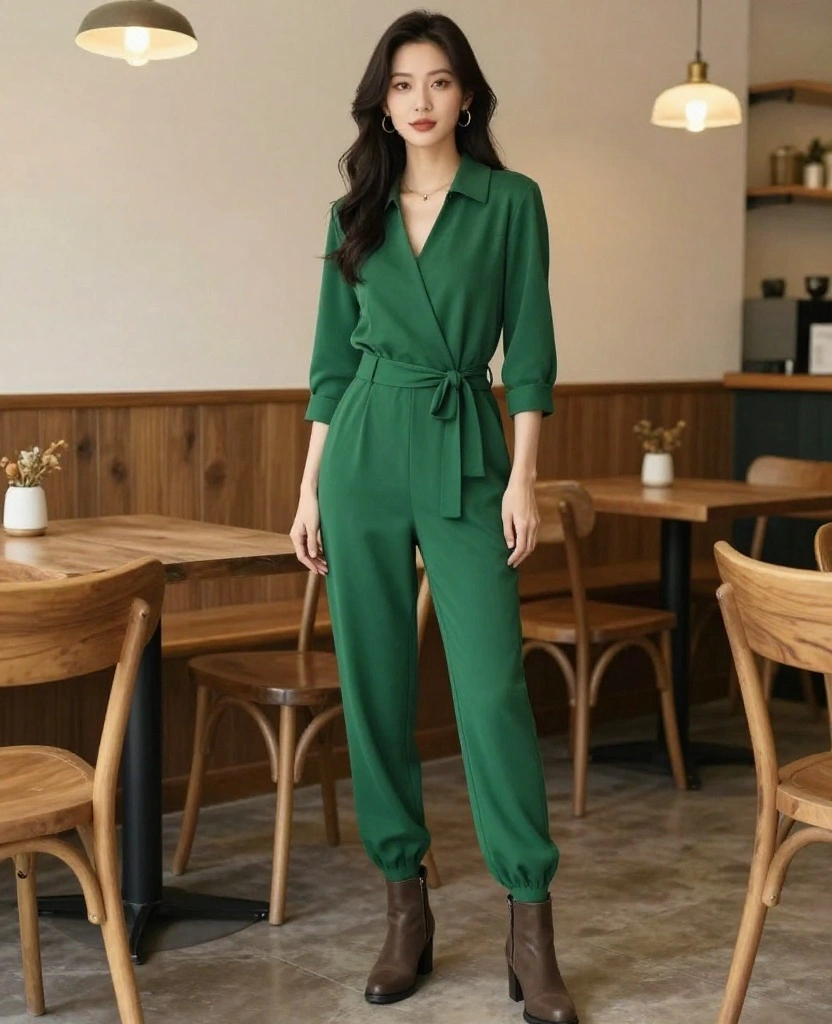 Fall in Love with Brussels: 12 Stylish Outfits for October 36 what to wear in Brussels in October Fall in Love with Brussels: 12 Stylish Outfits for October - 6. Stylish Jumpsuits for Easy Fashion 1