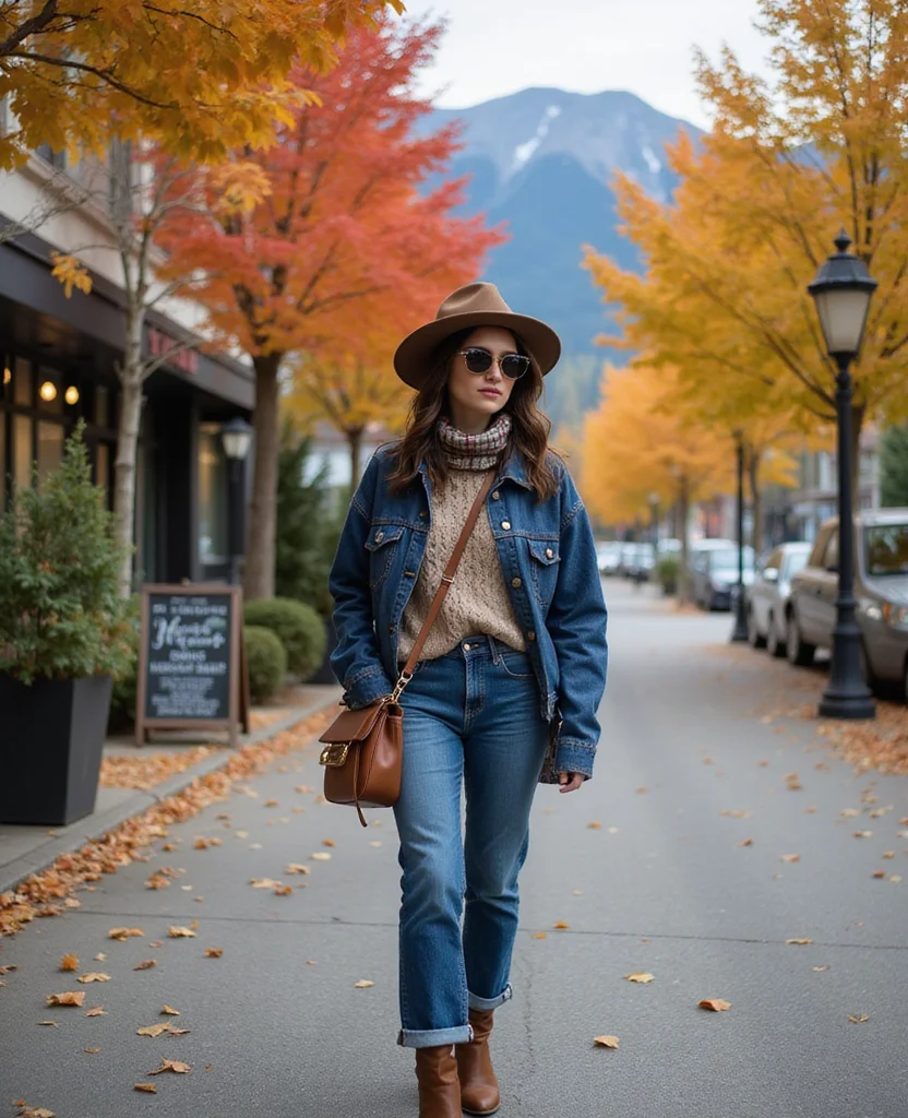 Master the Art of Layering: 13 Vancouver Outfits for October You Need to Try! 1 what to wear in Vancouver in October Master the Art of Layering: 13 Vancouver Outfits for October You Need to Try! - 1. The Classic Denim Layer 1