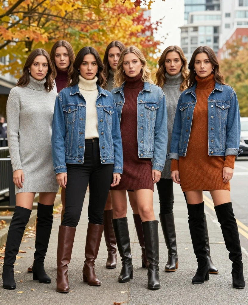 Master the Art of Layering: 13 Vancouver Outfits for October You Need to Try! 85 what to wear in Vancouver in October Master the Art of Layering: 13 Vancouver Outfits for October You Need to Try! - 13. Sweater Dresses: Cozy and Chic 1