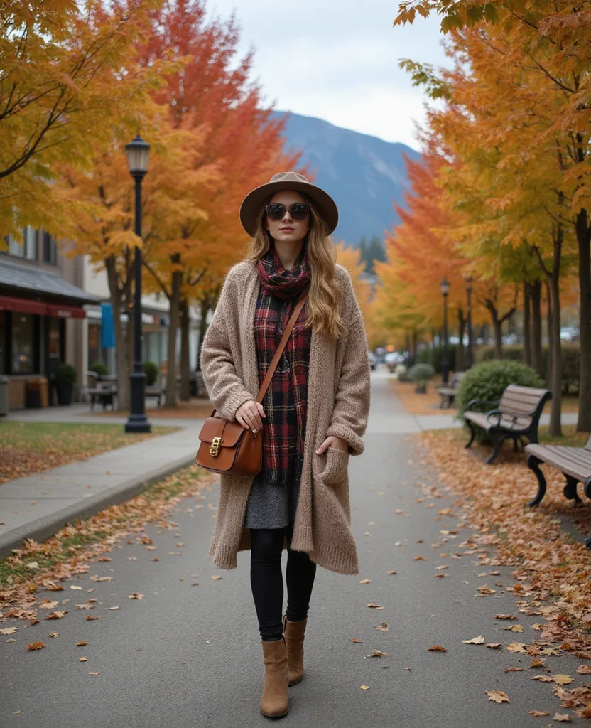 Master the Art of Layering: 13 Vancouver Outfits for October You Need to Try! 8 what to wear in Vancouver in October Master the Art of Layering: 13 Vancouver Outfits for October You Need to Try! - 2. Cozy Cardigans and Tunics 1