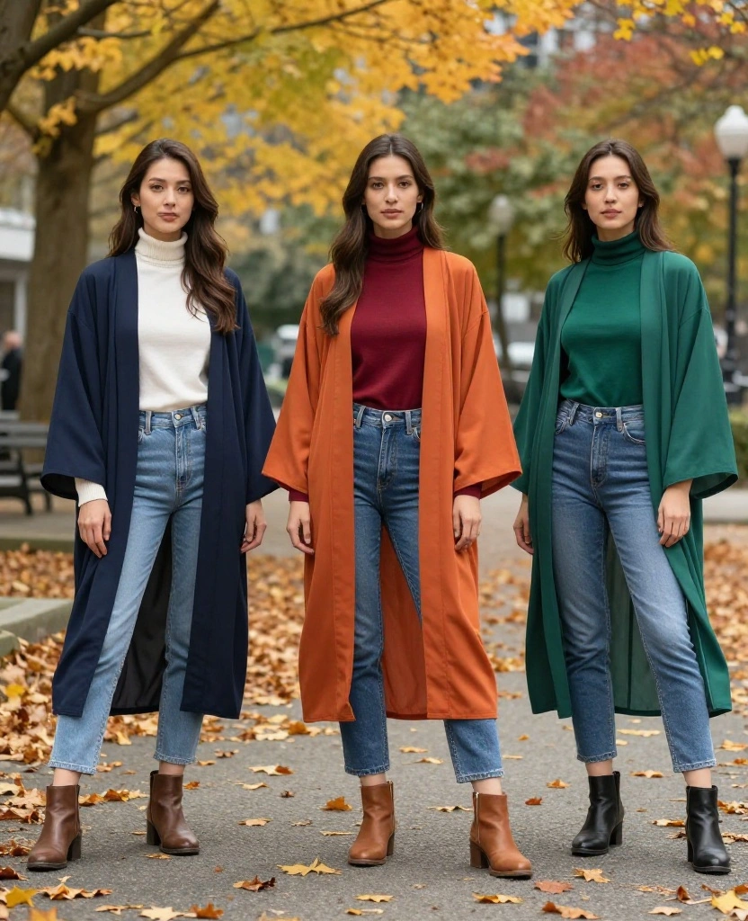 Master the Art of Layering: 13 Vancouver Outfits for October You Need to Try! 22 what to wear in Vancouver in October Master the Art of Layering: 13 Vancouver Outfits for October You Need to Try! - 4. Bohemian Layers with Kimonos 1