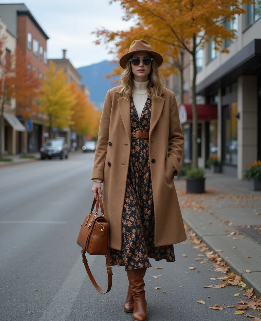 Master the Art of Layering: 13 Vancouver Outfits for October You Need to Try! 29 what to wear in Vancouver in October Master the Art of Layering: 13 Vancouver Outfits for October You Need to Try! - 5. Turtlenecks Under Dresses 1