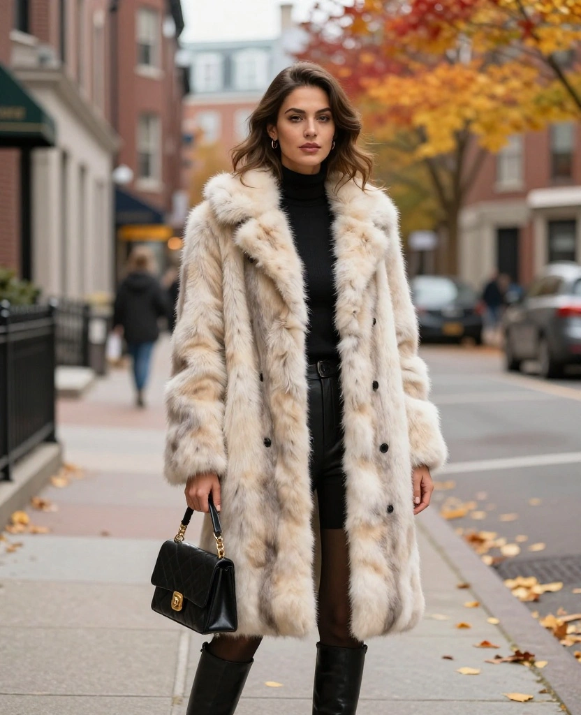 What to Wear in Boston This November? 15 Must-Have Clothing Pieces! 97 what to wear in Boston this November What to Wear in Boston This November? 15 Must-Have Clothing Pieces! - 15. Faux Fur Coats 1