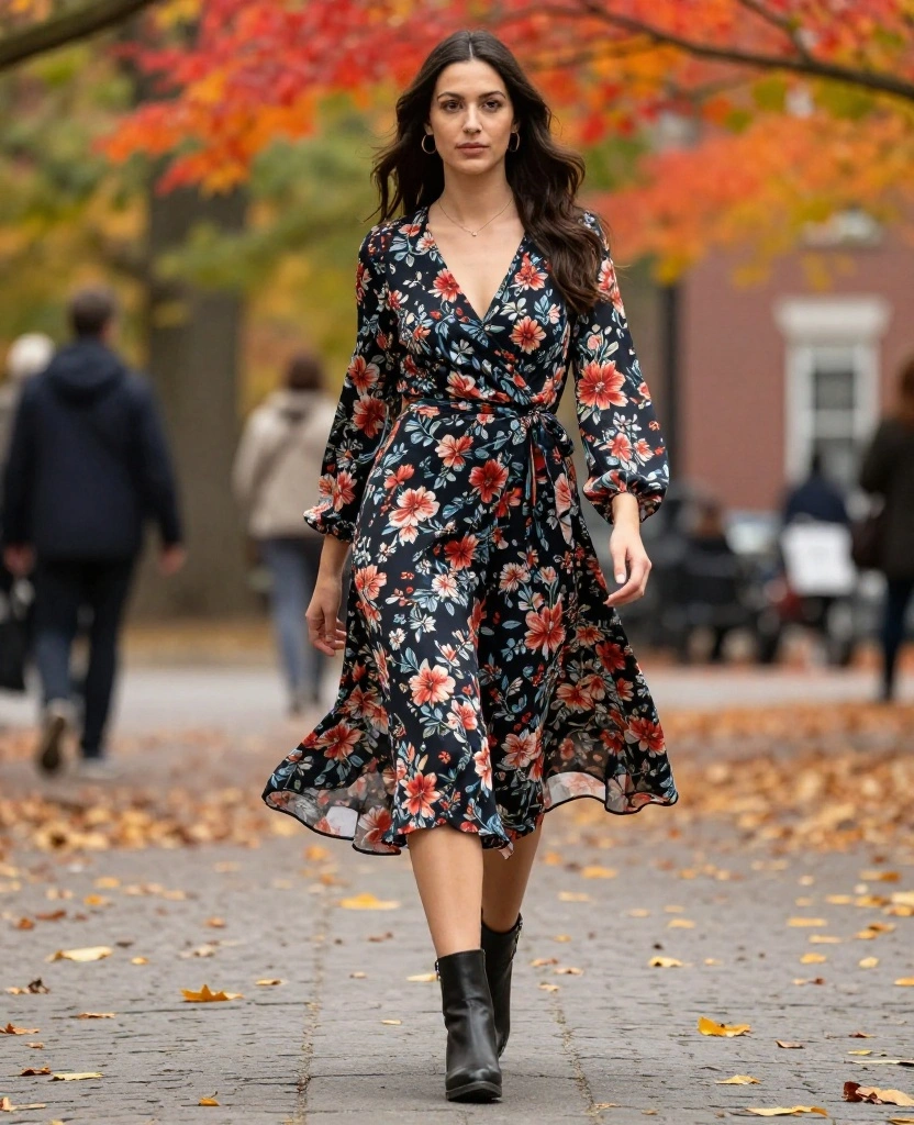 What to Wear in Boston This November? 15 Must-Have Clothing Pieces! 41 what to wear in Boston this November What to Wear in Boston This November? 15 Must-Have Clothing Pieces! - 7. Midi Dresses 1