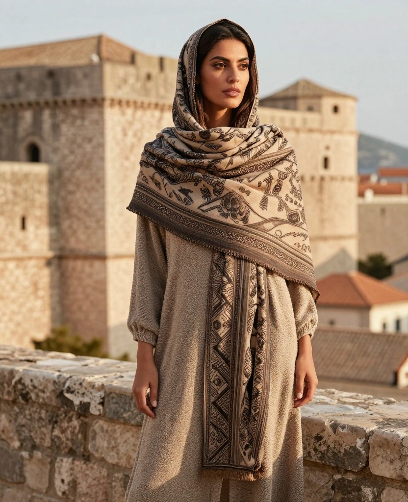 What to Wear in Dubrovnik This October: 12 Outfits You’ll Adore! 45 what to wear in Dubrovnik in October What to Wear in Dubrovnik This October: 12 Outfits You’ll Adore! - 7. Stylish Scarves 1