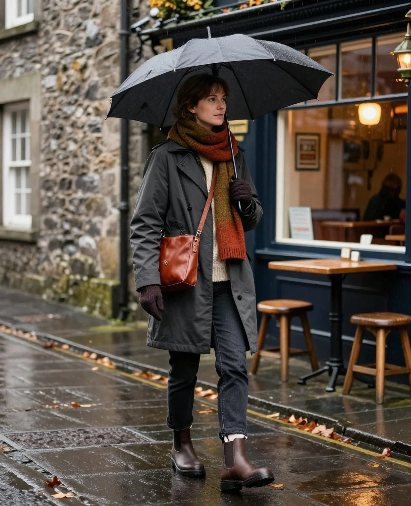 10 Killarney November Outfits That Go From Castle Sightseeing to Cozy Pub Evenings 59 What to Wear in Killarney in November 10 Killarney November Outfits That Go From Castle Sightseeing to Cozy Pub Evenings - 9. The Scarf-and-Boot Formula That Saves a Basic Outfit 1