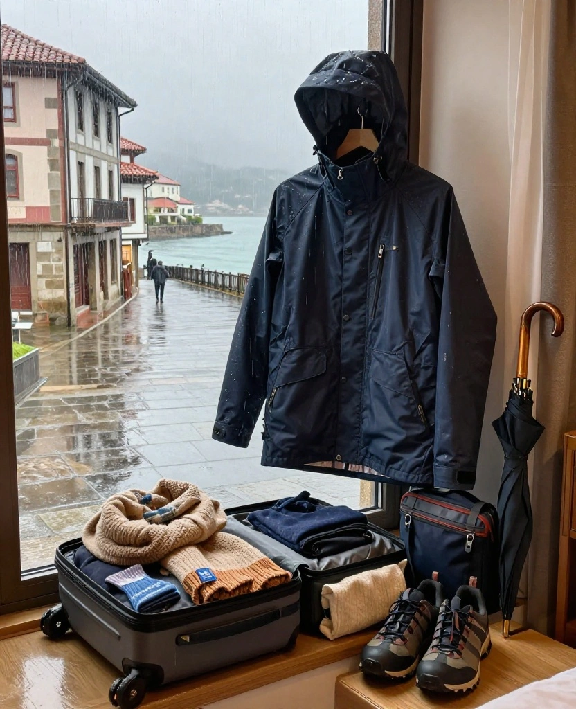 10 San Sebastián November Packing Mistakes to Avoid (Plus the Weather-Proof Essentials You Actually Need!) 8 What to Wear in San Sebastián in November 10 San Sebastián November Packing Mistakes to Avoid (Plus the Weather-Proof Essentials You Actually Need!) - 2. Trusting a Small Fashion Jacket to Beat Atlantic Rain 1