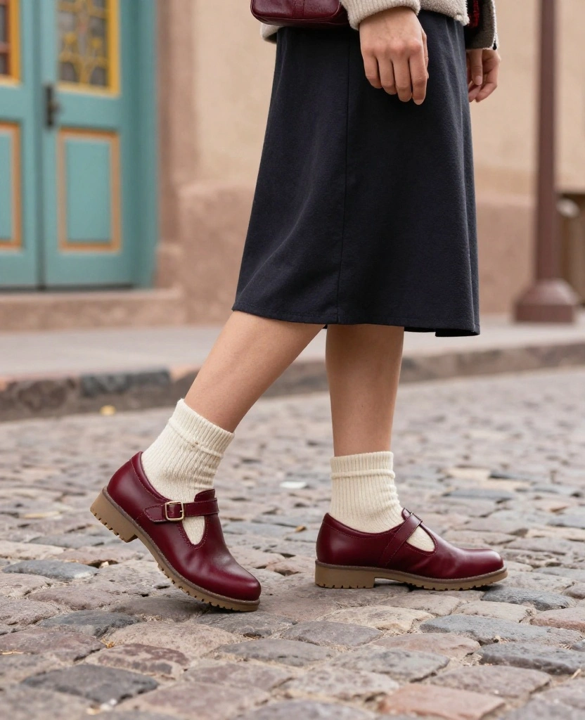 11 Best Shoes to Wear in Santa Fe in December (Cute, Comfortable, and Ready for Cobblestones!) 60 What to Wear in Santa Fe in December 11 Best Shoes to Wear in Santa Fe in December (Cute, Comfortable, and Ready for Cobblestones!) - 10. Cushioned Mary Jane Walking Shoes for a Sweet, Vintage-Inspired Look 1