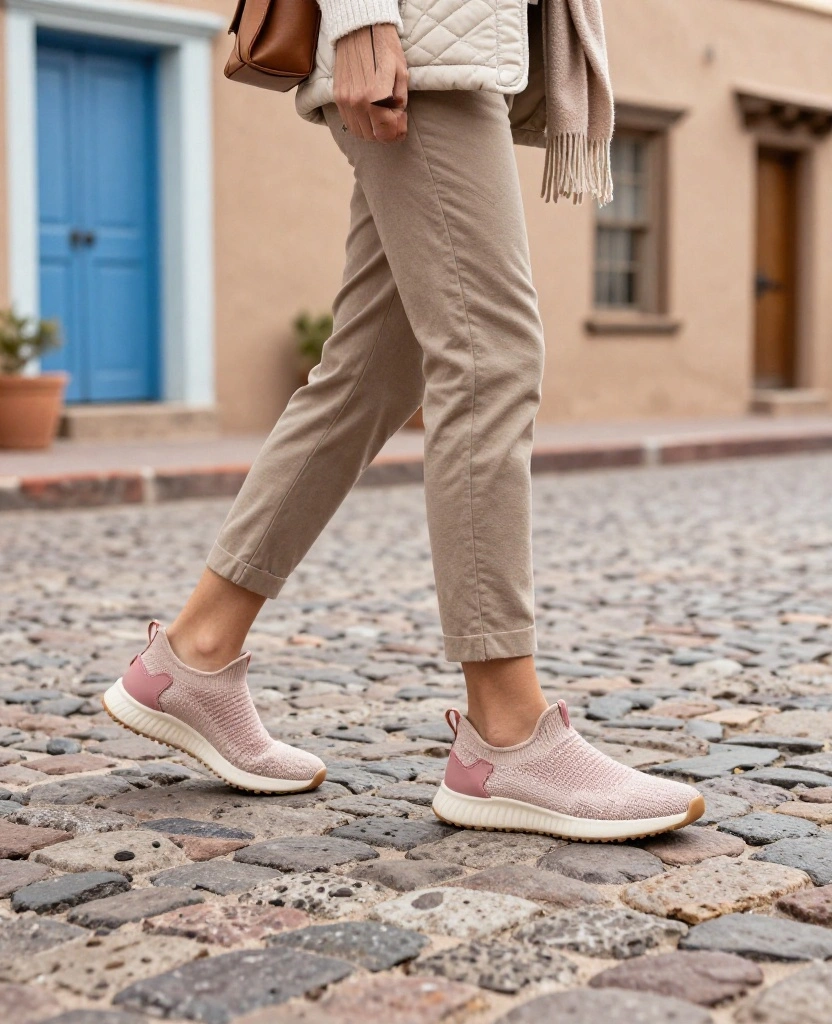 11 Best Shoes to Wear in Santa Fe in December (Cute, Comfortable, and Ready for Cobblestones!) 25 What to Wear in Santa Fe in December 11 Best Shoes to Wear in Santa Fe in December (Cute, Comfortable, and Ready for Cobblestones!) - 5. Water-Resistant Knit Sneakers for Light, Flexible Comfort 1