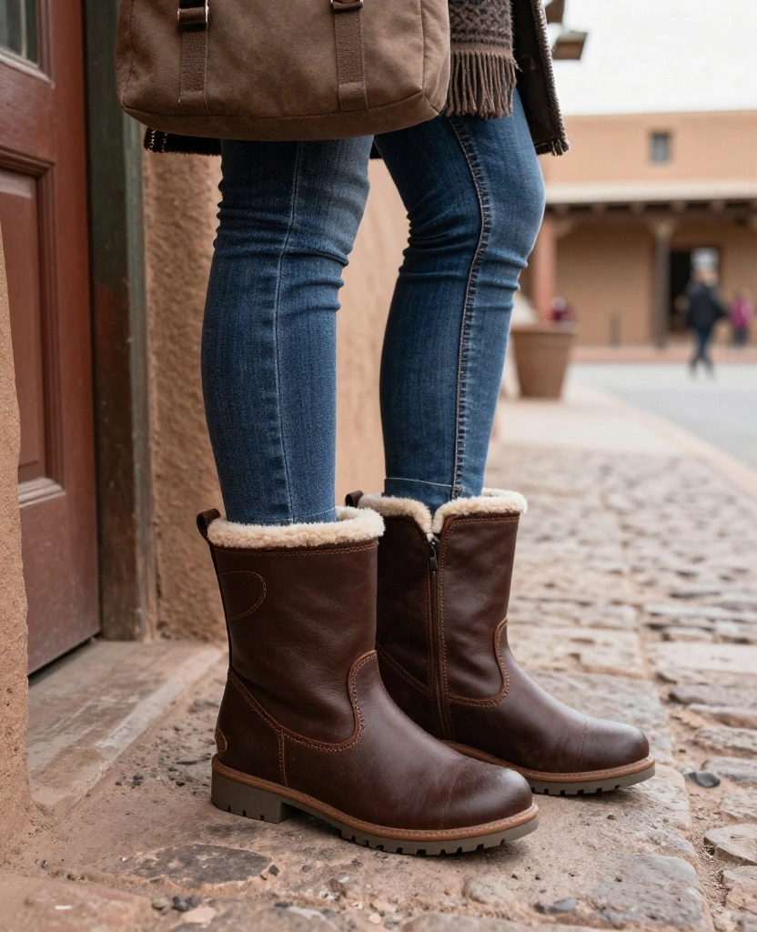 11 Best Shoes to Wear in Santa Fe in December (Cute, Comfortable, and Ready for Cobblestones!) 55 What to Wear in Santa Fe in December 11 Best Shoes to Wear in Santa Fe in December (Cute, Comfortable, and Ready for Cobblestones!) - 9. Insulated Waterproof Boots for the Coldest December Days 1