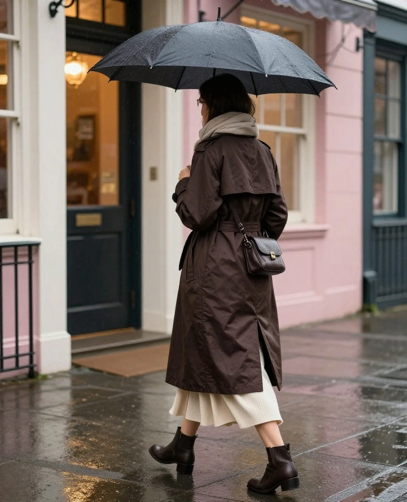 11 Charleston December Weather Outfits That’ll Keep You Dry Without Ruining Your Style 73 What to Wear in Charleston in December 11 Charleston December Weather Outfits That’ll Keep You Dry Without Ruining Your Style - 11. The Evening-Ready Waterproof Outfit 1