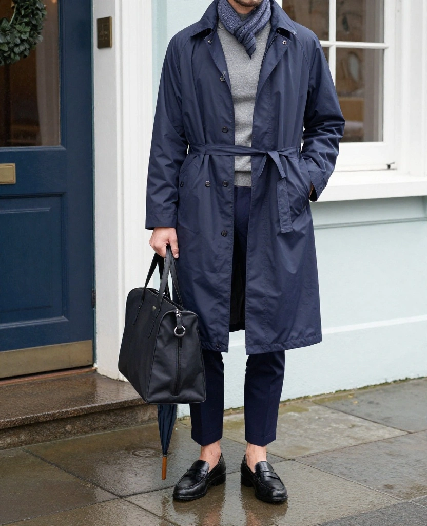 11 Charleston December Weather Outfits That’ll Keep You Dry Without Ruining Your Style 36 What to Wear in Charleston in December 11 Charleston December Weather Outfits That’ll Keep You Dry Without Ruining Your Style - 6. A Polished Raincoat With Tailored Trousers 1