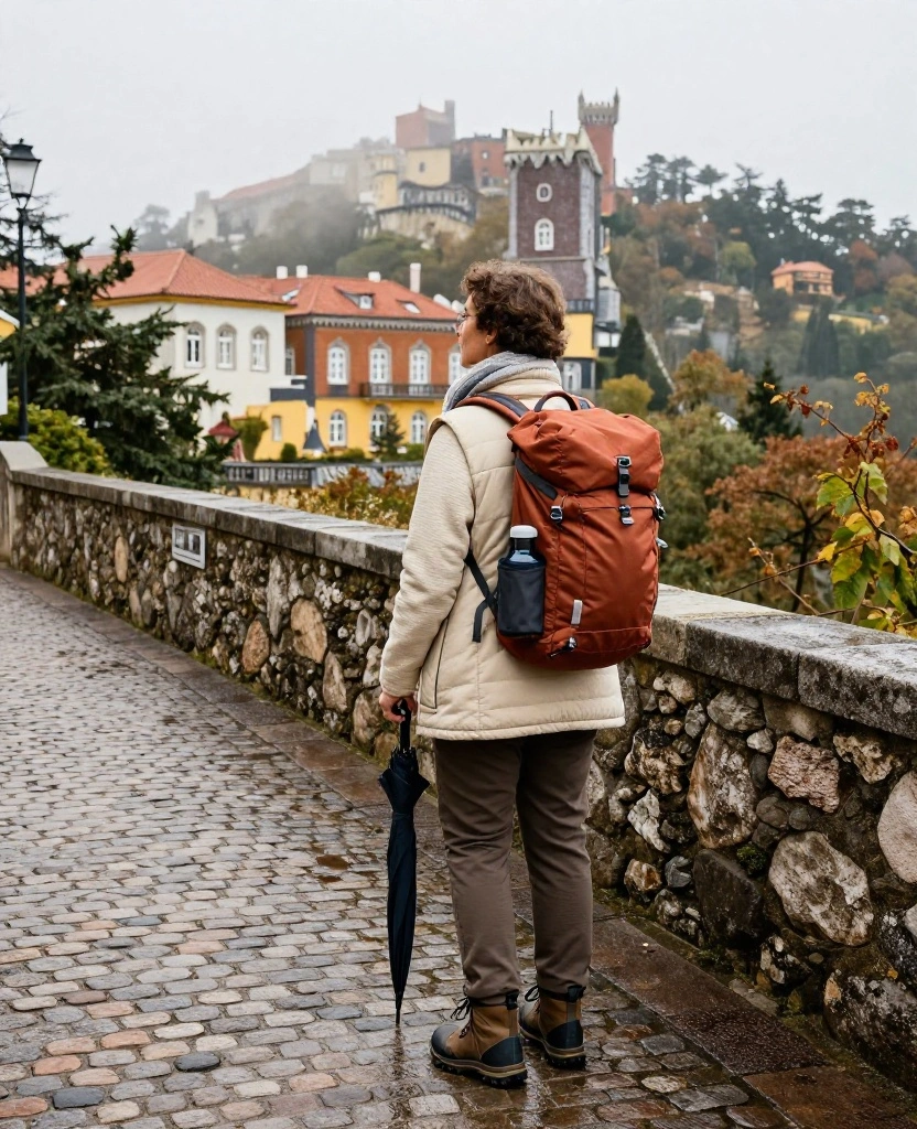 11 Genius Layering Ideas for Sintra in November (Perfect for Chilly Castle Walks!) 54 What to Wear in Sintra in November 11 Genius Layering Ideas for Sintra in November (Perfect for Chilly Castle Walks!) - 10. Dress for the Temperature Changes Between Village and Hilltop 1