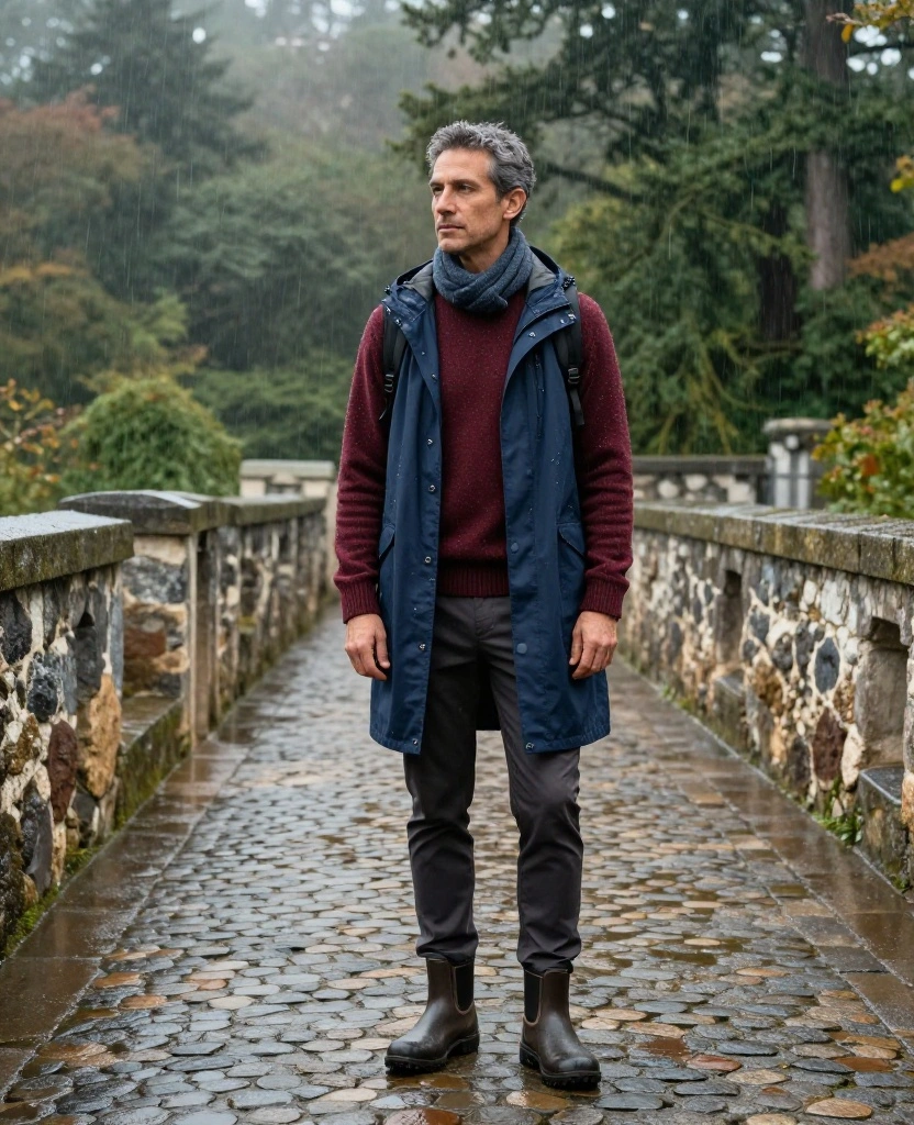 11 Genius Layering Ideas for Sintra in November (Perfect for Chilly Castle Walks!) 2 What to Wear in Sintra in November 11 Genius Layering Ideas for Sintra in November (Perfect for Chilly Castle Walks!) - 2. Add a Merino Sweater Under a Rain Shell 1