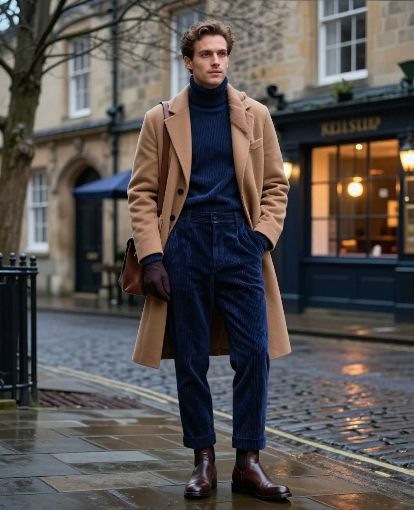 11 Oxford Evening Outfits for November That Keep You Warm Without Sacrificing Your Date-Night Style 26 What to Wear in Oxford in November 11 Oxford Evening Outfits for November That Keep You Warm Without Sacrificing Your Date-Night Style - 6. The Layered Jumpsuit with a Ribbed Cardigan 1