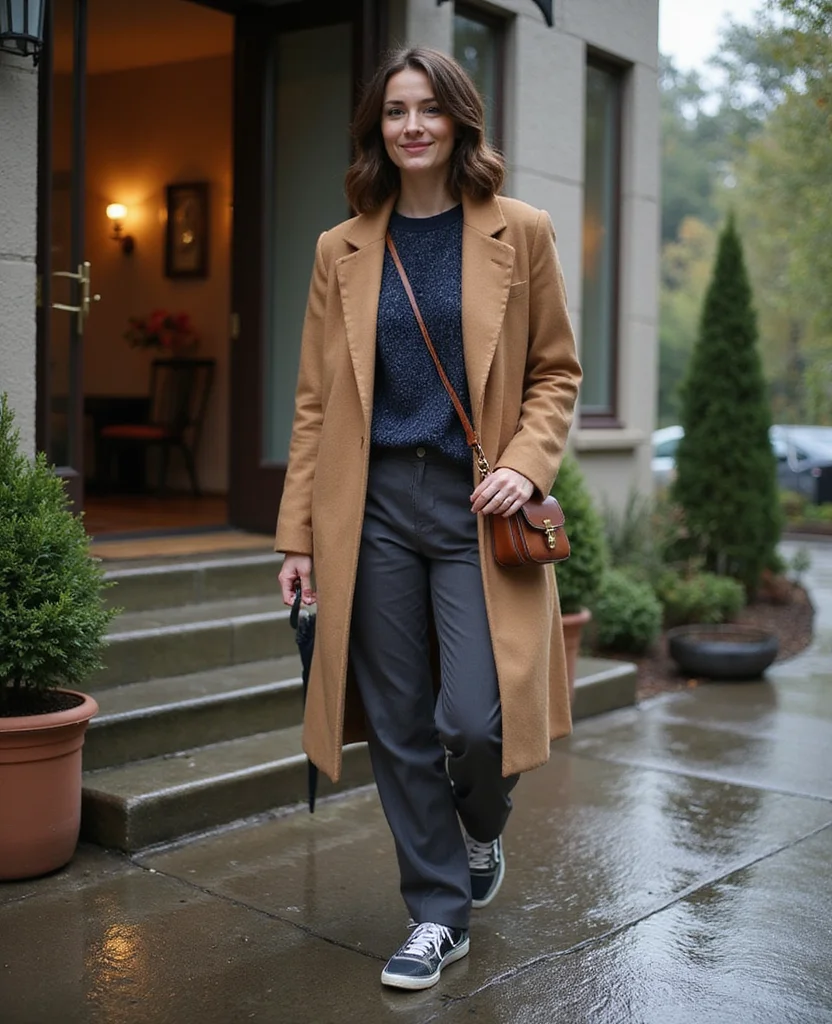 11 Rain-Ready Outfit Ideas for What to Wear in Sonoma in November Without Sacrificing Your Style 61 what to wear in Sonoma in November 11 Rain-Ready Outfit Ideas for What to Wear in Sonoma in November Without Sacrificing Your Style - 11. The Boutique-Hotel Capsule: Wool Coat, Packable Shell, and Waterproof Trainers 1