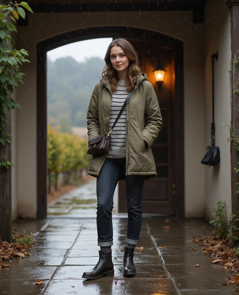 11 Rain-Ready Outfit Ideas for What to Wear in Sonoma in November Without Sacrificing Your Style 2 what to wear in Sonoma in November 11 Rain-Ready Outfit Ideas for What to Wear in Sonoma in November Without Sacrificing Your Style - 2. A Quilted Jacket with Dark Denim and Waterproof Chelsea Boots 1