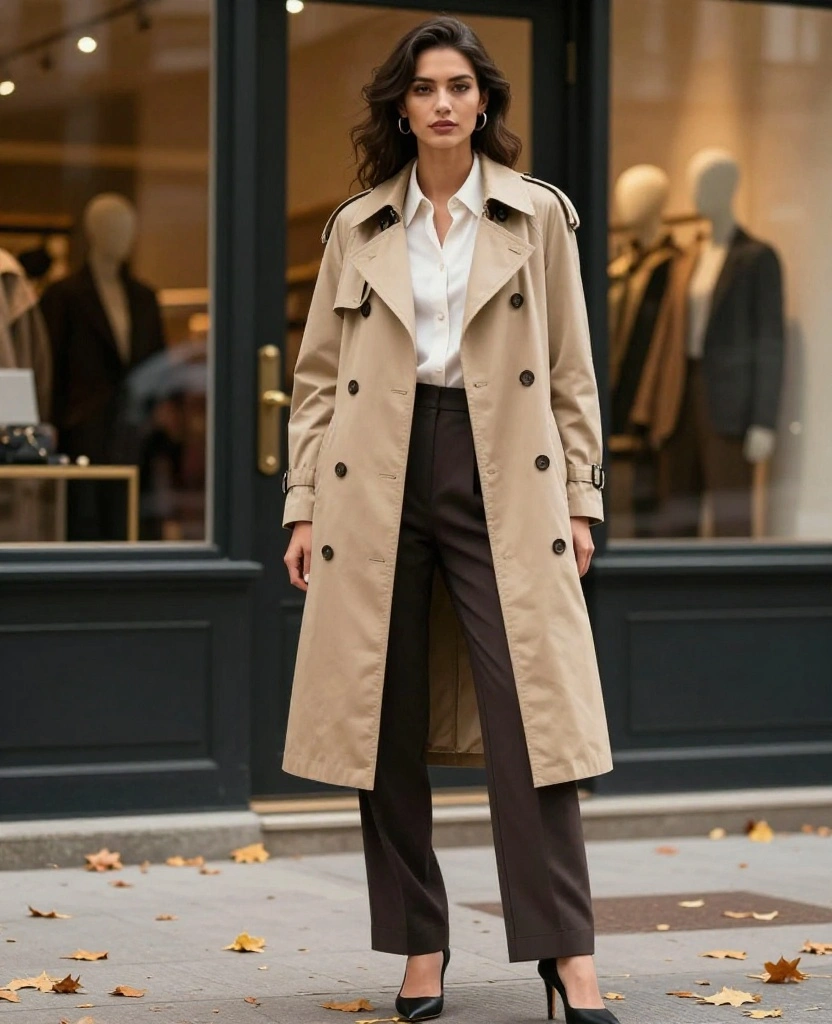 12 Chic November Looks for Milwaukee That'll Keep You Cozy and Stylish! 29 What to Wear in Milwaukee in November 12 Chic November Looks for Milwaukee That'll Keep You Cozy and Stylish! - 5. Classic Trench Coat and Tailored Trousers 1