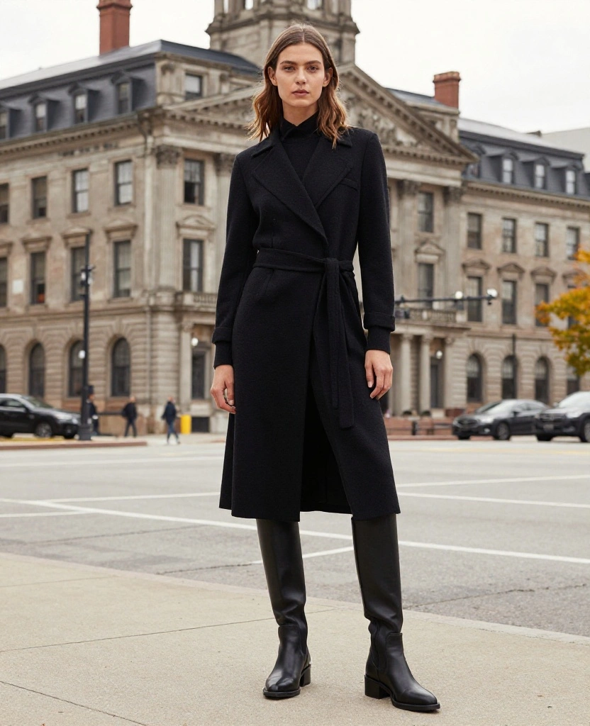 12 Chic November Looks for Milwaukee That'll Keep You Cozy and Stylish! 59 What to Wear in Milwaukee in November 12 Chic November Looks for Milwaukee That'll Keep You Cozy and Stylish! - 9. Statement Boots with a Monochrome Look 1