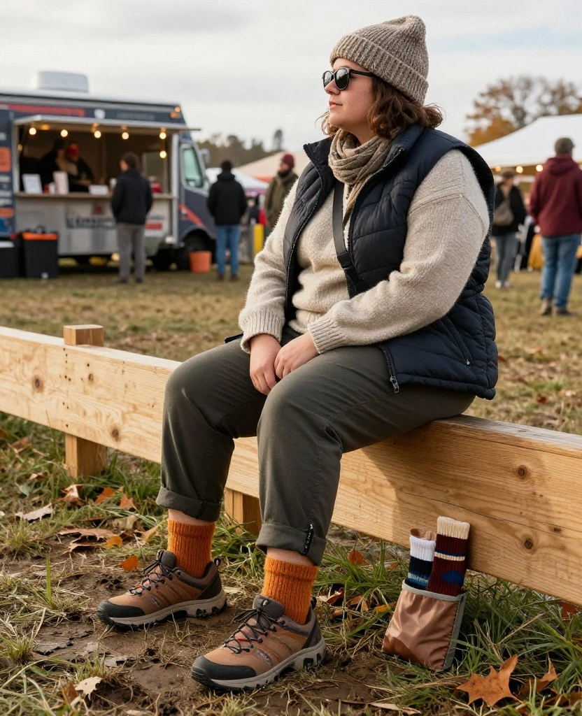 12 Festival Outfit Accessories You’ll Need for November in the USA (Your Feet Will Thank You for #7!) 11 What to Wear to Music Festivals in the USA in November 12 Festival Outfit Accessories You’ll Need for November in the USA (Your Feet Will Thank You for #7!) - 3. Wool-Blend Socks for Warm, Happier Feet 1