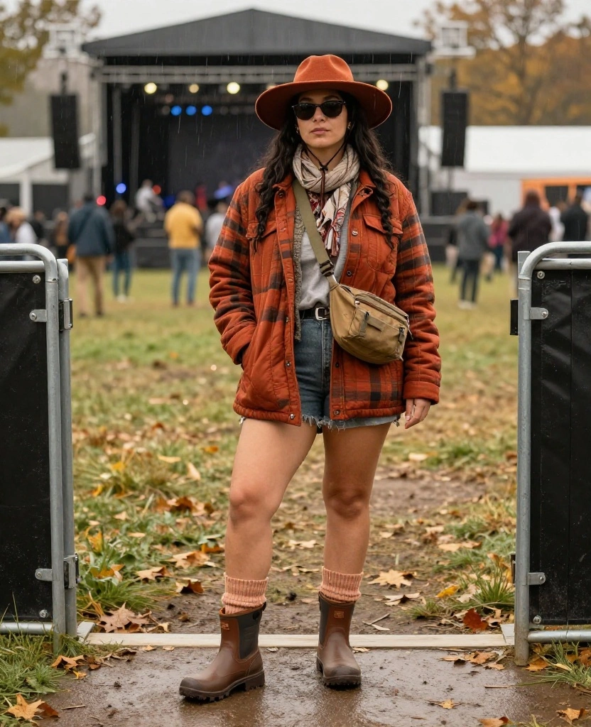 12 Festival Outfit Accessories You’ll Need for November in the USA (Your Feet Will Thank You for #7!) 18 What to Wear to Music Festivals in the USA in November 12 Festival Outfit Accessories You’ll Need for November in the USA (Your Feet Will Thank You for #7!) - 4. A Wide-Brim Hat for Style and Light Rain 1