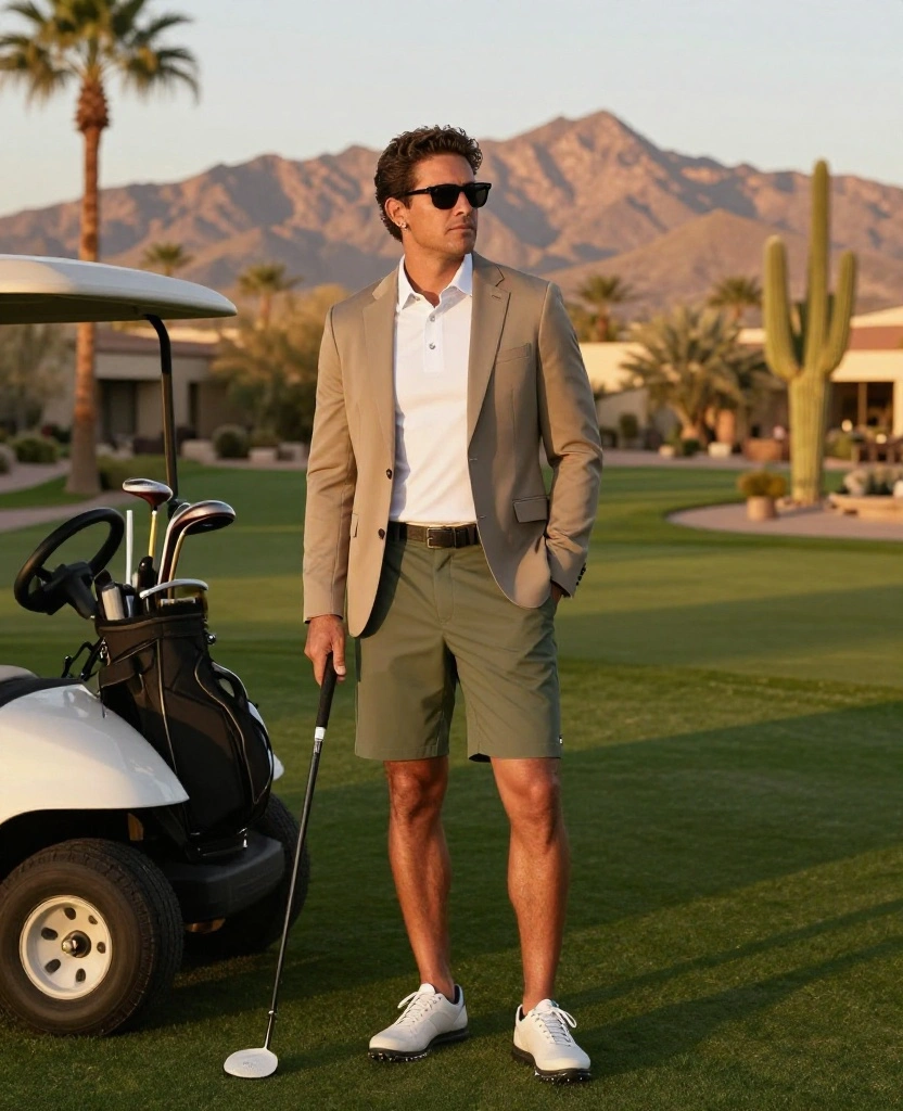 18 Stylish Scottsdale Golf Outfits for December That Look Polished on and off the Course 97 What to Wear in Scottsdale in December 12 Stylish Scottsdale Golf Outfits for December That Look Polished on and off the Course - 15. The Sunset-Ready Polo, Skort, and Soft Blazer 1