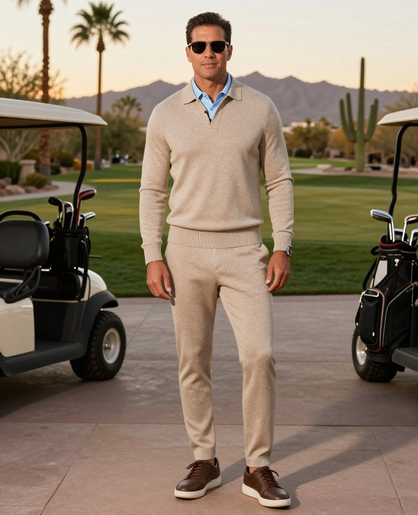 18 Stylish Scottsdale Golf Outfits for December That Look Polished on and off the Course 116 What to Wear in Scottsdale in December 12 Stylish Scottsdale Golf Outfits for December That Look Polished on and off the Course - 18. The Après-Golf Knit Set for a Relaxed Evening 1