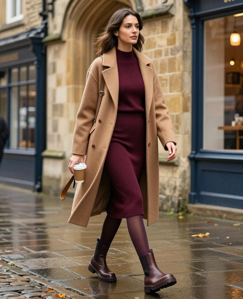 12 York City Break Outfits That Are Cute Enough for Photos and Comfy Enough for Exploring 62 What to Wear in York in November 12 York City Break Outfits That Are Cute Enough for Photos and Comfy Enough for Exploring - 11. The Soft Knit Co-Ord with a Structured Coat 1
