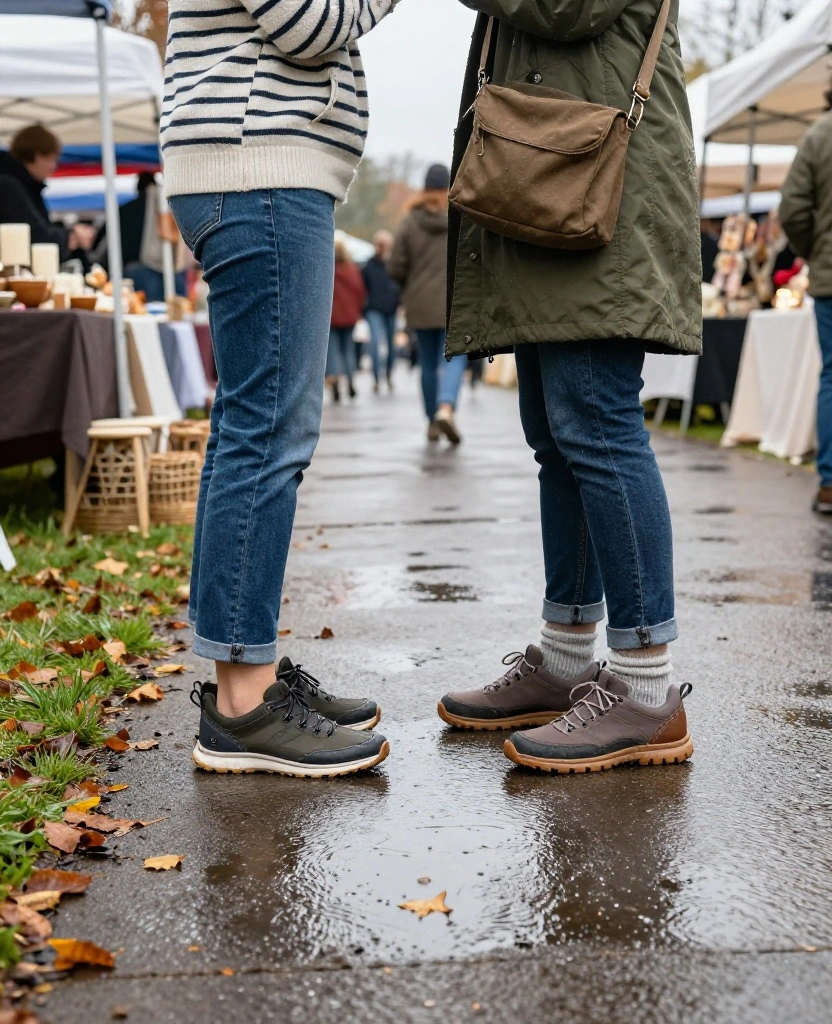 13 Best Shoes to Wear to November Craft Festivals When You’ll Be Walking for Hours 45 What to Wear to November Craft Festivals in the USA 13 Best Shoes to Wear to November Craft Festivals When You’ll Be Walking for Hours - 7. Waterproof Sneakers for Mild and Rainy November Days 1