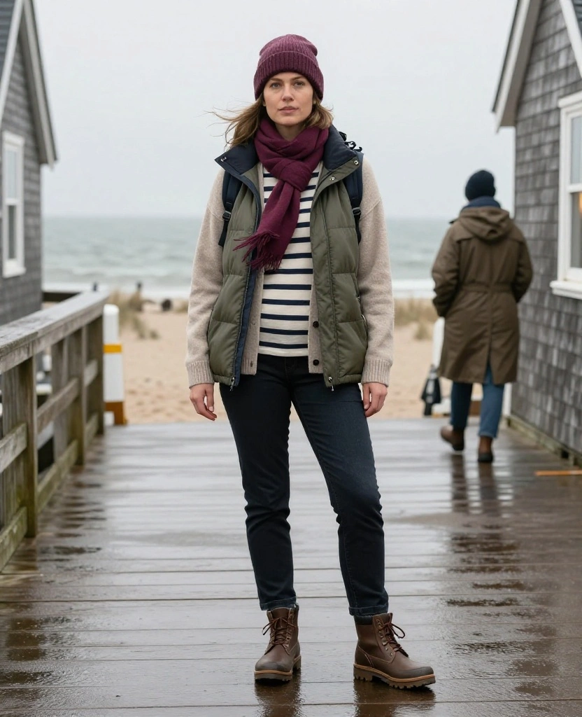 13 Chic Rainy-Day Outfits for Martha's Vineyard in November (Stay Dry Without Looking Boring!) 99 What to Wear in Marthas Vineyard in November 13 Chic Rainy-Day Outfits for Martha's Vineyard in November (Stay Dry Without Looking Boring!) - 13. The Easy Travel Capsule for Ferry Days 1