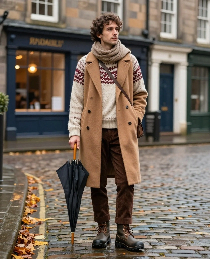 13 Cozy Belfast Travel Outfits for November That Are Made for All-Day Exploring! 89 What to Wear in Belfast in November 13 Cozy Belfast Travel Outfits for November That Are Made for All-Day Exploring! - 13. The Warm Festive Knit and Corduroy Finale 1