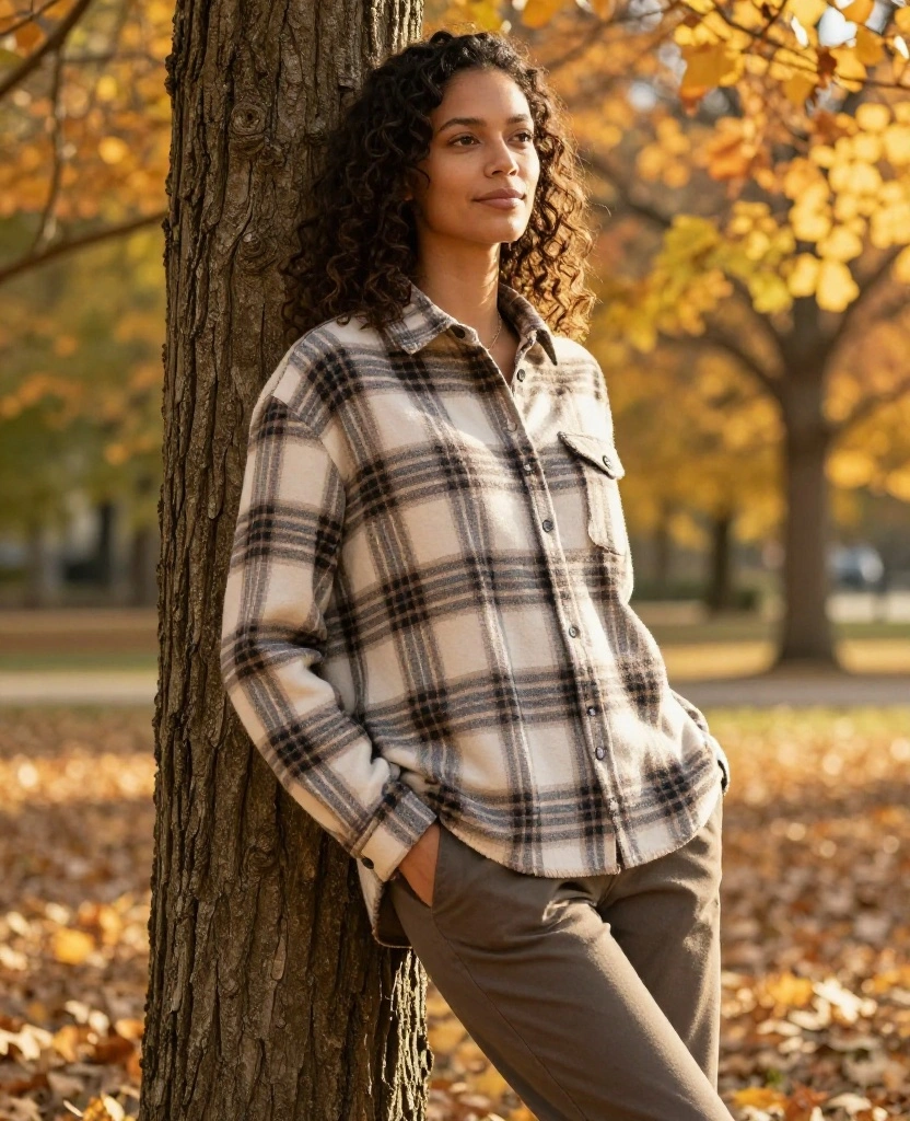 13 Cozy Outfit Ideas for Lovin' the Memphis Vibe in November (You’ll Want to Try #8!) 15 What to Wear in Memphis in November 13 Cozy Outfit Ideas for Lovin' the Memphis Vibe in November (You’ll Want to Try #8!) - 3. Flannel Shirt with Chinos 1