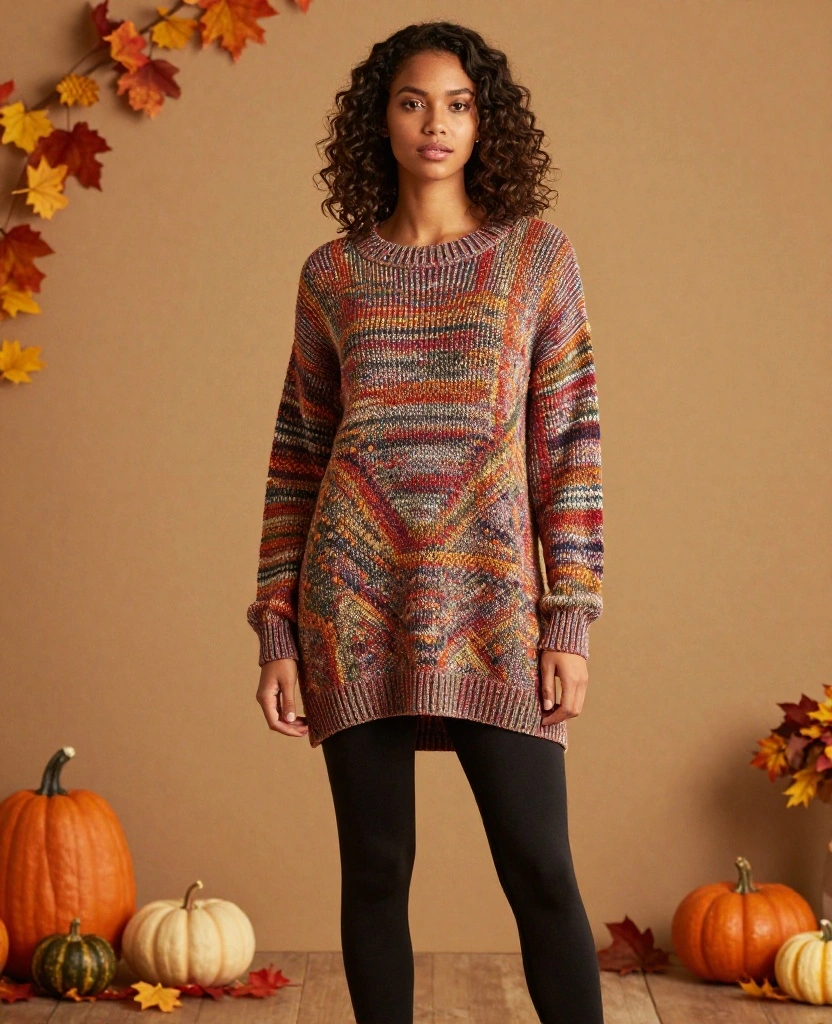 13 Cozy Outfit Ideas for Lovin' the Memphis Vibe in November (You’ll Want to Try #8!) 44 What to Wear in Memphis in November 13 Cozy Outfit Ideas for Lovin' the Memphis Vibe in November (You’ll Want to Try #8!) - 7. Knit Tunic with Leggings 1
