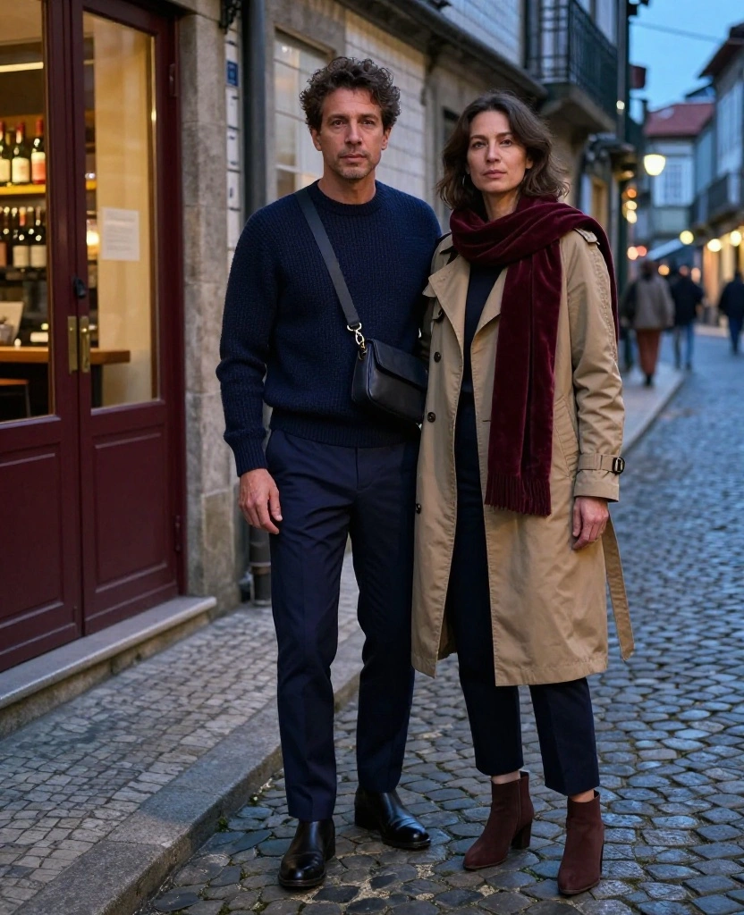 13 Porto Evening Outfits for November That Take You From Wine Bars to Dinner Without Overpacking 85 What to Wear in Porto in November 13 Porto Evening Outfits for November That Take You From Wine Bars to Dinner Without Overpacking - 13. One Base Outfit Styled Two Ways for the Same Night 1