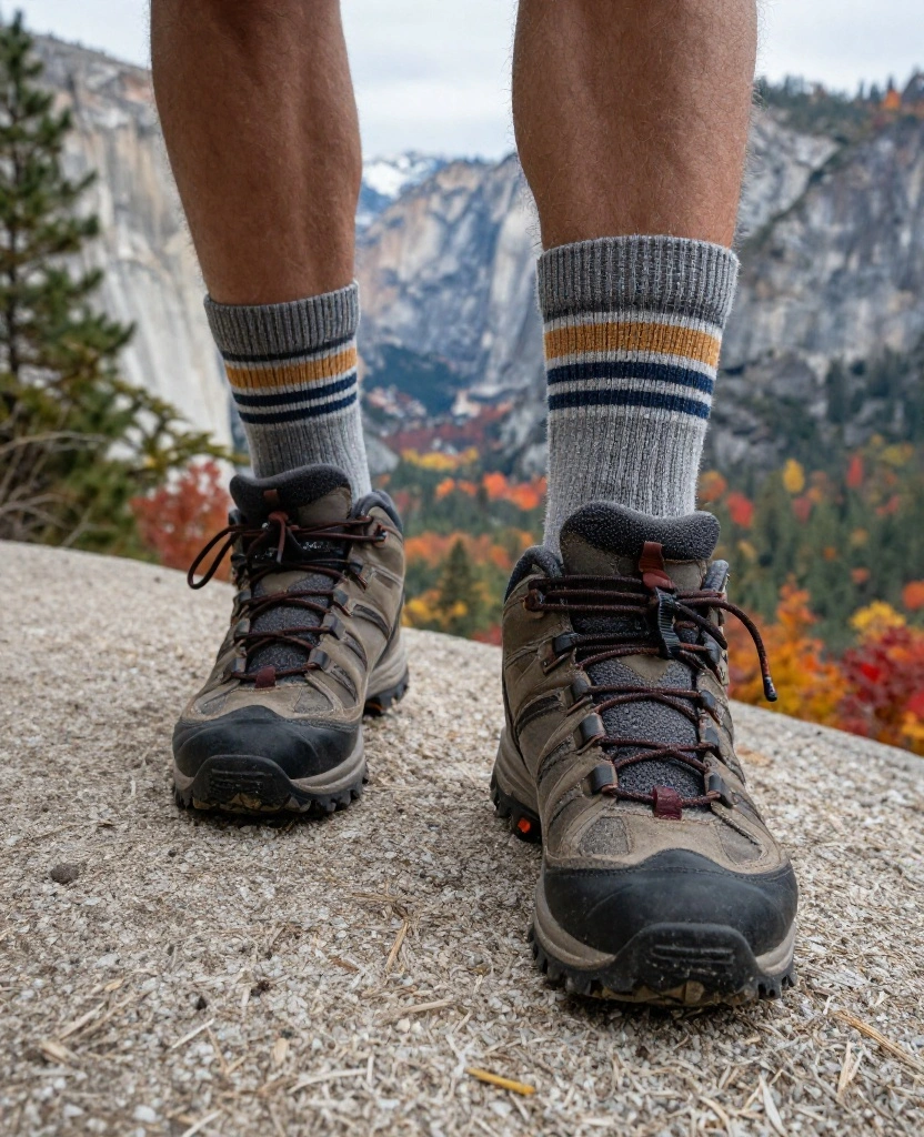 14 Layering Hacks for Hiking in Yosemite This November (You’ll Thank Us for #3!) 29 What to Wear in Yosemite in November 14 Layering Hacks for Hiking in Yosemite This November (You’ll Thank Us for #3!) - 5. Layered Socks for Comfort 1