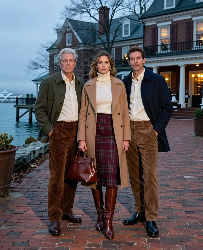 14 Newport Date-Night Outfits for November That Bring Instant Coastal Romance to Your Weekend 41 What to Wear in Newport Rhode Island in November 14 Newport Date-Night Outfits for November That Bring Instant Coastal Romance to Your Weekend - 5. Plaid Skirts, Turtlenecks, and Tall Boots with Old-Newport Charm 1