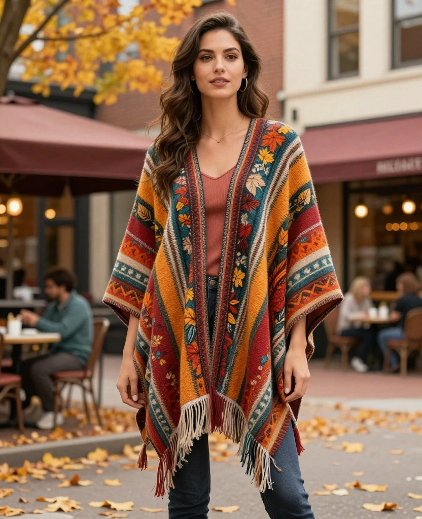14 November Fashion Essentials for Raleigh You Can’t Live Without (Wait Until You See #10!) 96 What to Wear in Raleigh in November 14 November Fashion Essentials for Raleigh You Can’t Live Without (Wait Until You See #10!) - 14. Colorful Ponchos 1