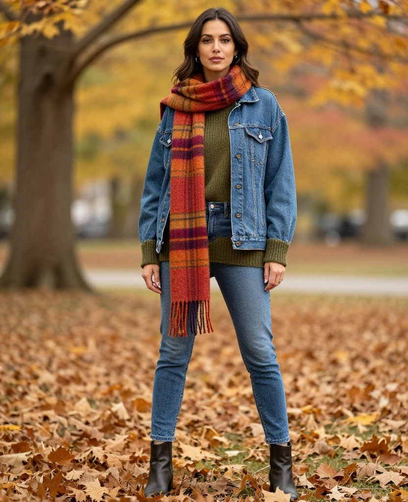 14 Trendy Layering Ideas for November in Indianapolis (You’ll Adore #6!) 1 What to Wear in Indianapolis in November 14 Trendy Layering Ideas for November in Indianapolis (You’ll Adore #6!) - 1. Cozy Oversized Sweater with a Denim Jacket 1