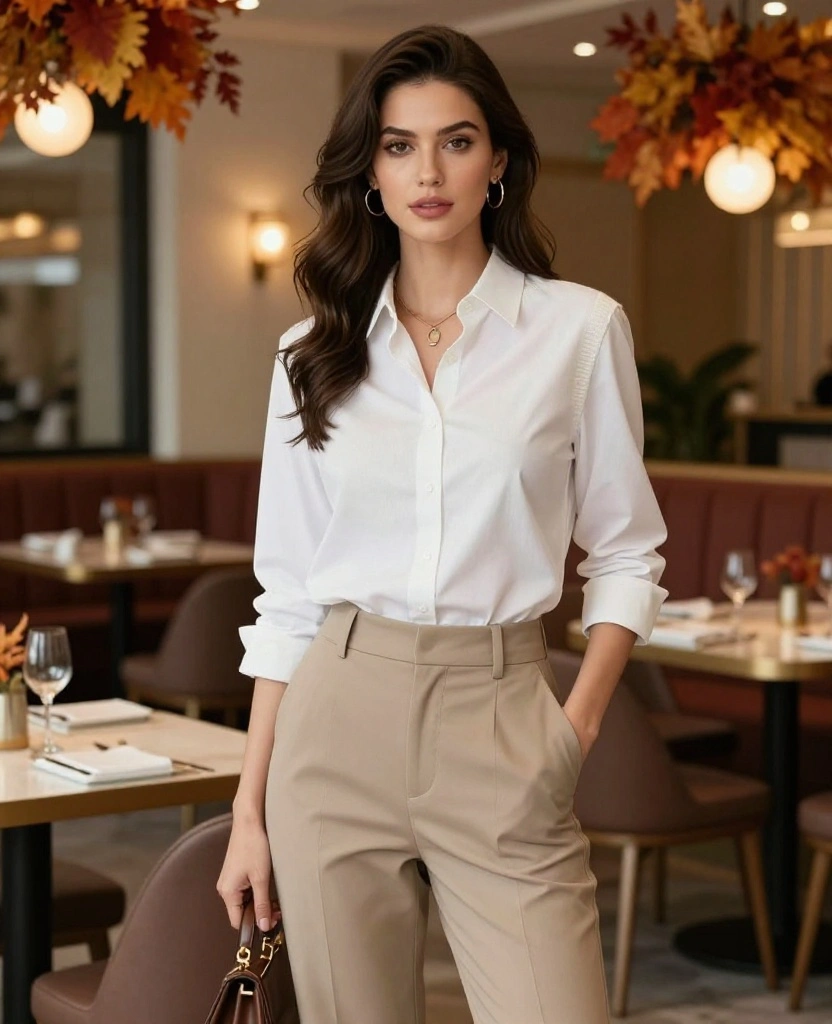 14 Trendy Layering Ideas for November in Indianapolis (You’ll Adore #6!) 92 What to Wear in Indianapolis in November 14 Trendy Layering Ideas for November in Indianapolis (You’ll Adore #6!) - 14. Classic White Shirt with Layers 1