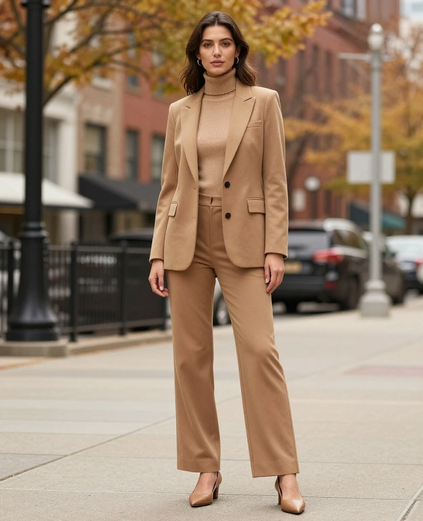 14 Trendy Layering Ideas for November in Indianapolis (You’ll Adore #6!) 27 What to Wear in Indianapolis in November 14 Trendy Layering Ideas for November in Indianapolis (You’ll Adore #6!) - 5. Turtleneck with a Blazer 1