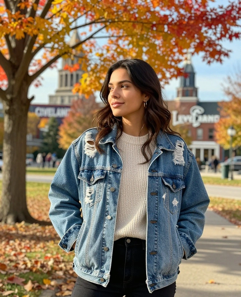 15 Essential Items to Wear in Cleveland This November 29 what to wear in Cleveland in November 15 Essential Items to Wear in Cleveland This November - 5. Denim Jacket 1