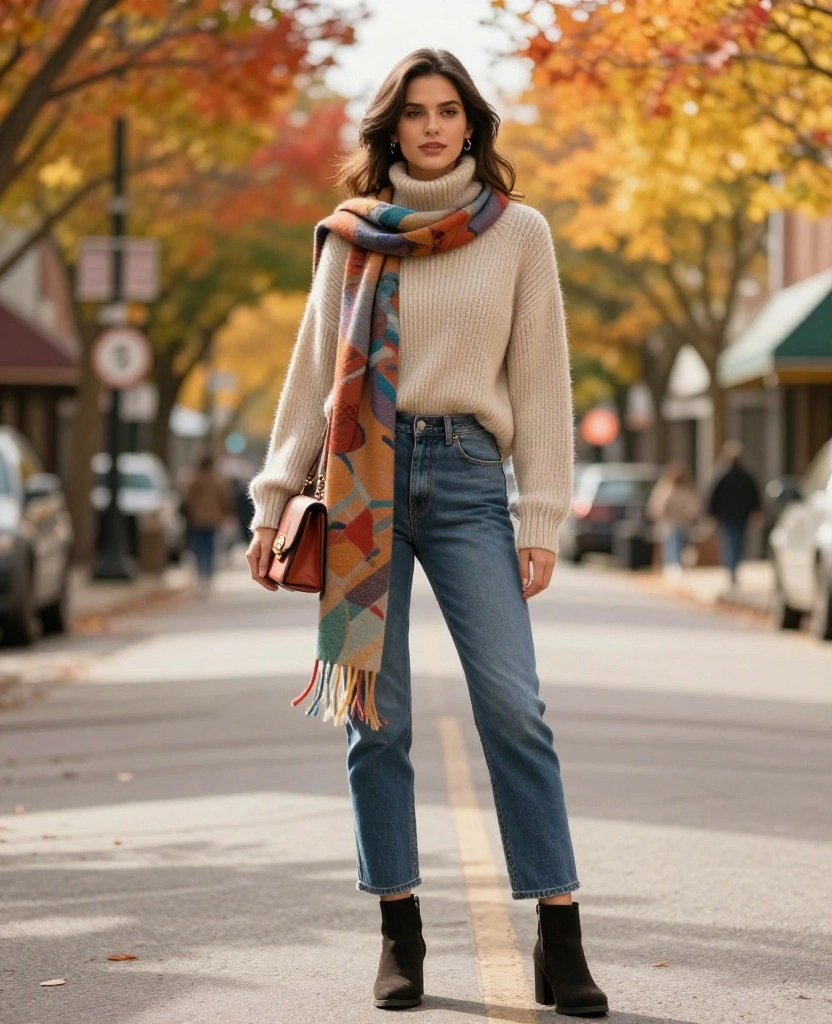 15 Must-Have Kansas City November Outfits That'll Keep You Cozy and Stylish! 1 what to wear in Kansas City in November 15 Must-Have Kansas City November Outfits That'll Keep You Cozy and Stylish! - 1. Casual Chic with a Turtleneck 1