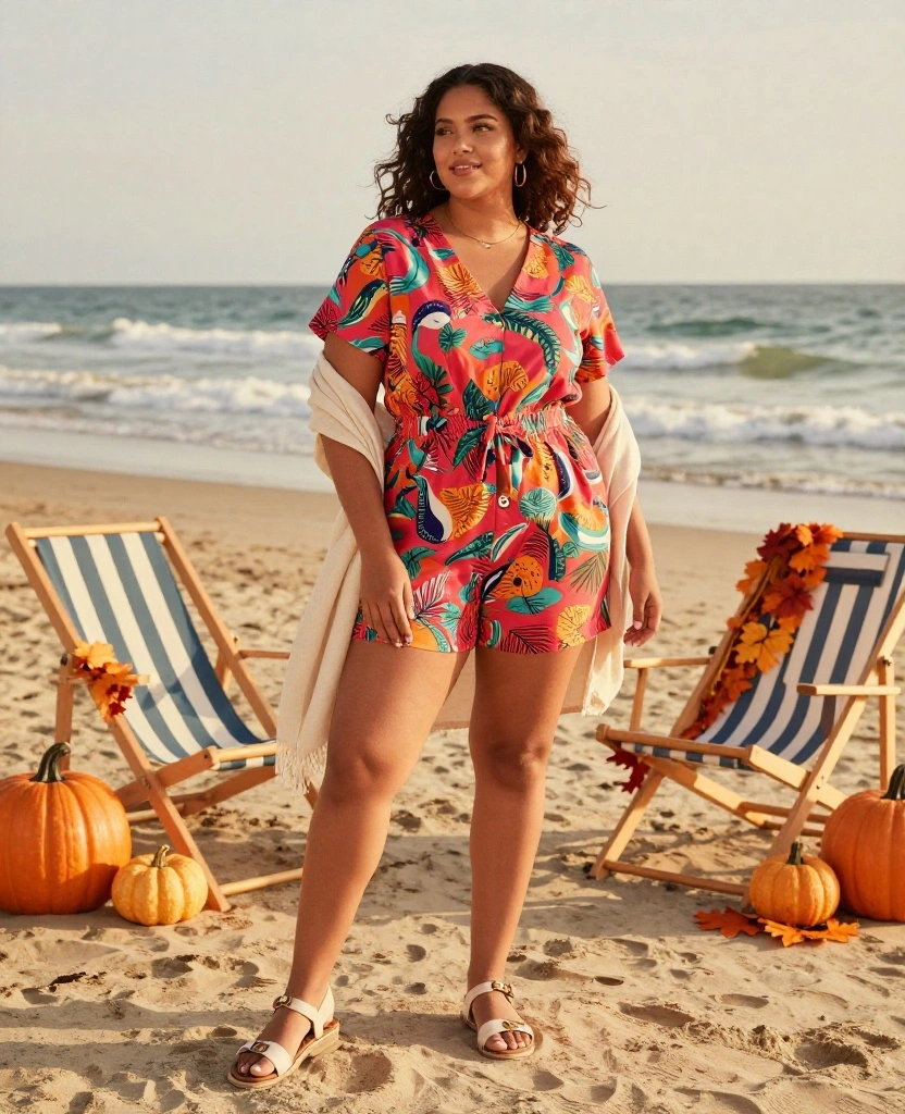 15 Perfect Beach Outfits for Hilton Head Island in November (Get Ready for #9!) 41 What to Wear in Hilton Head Island in November 15 Perfect Beach Outfits for Hilton Head Island in November (Get Ready for #9!) - 7. Playful Romper 1