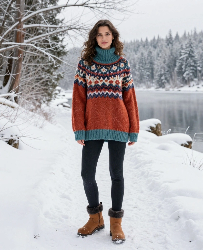 15 Stylish and Weather-Proof Ensembles for Yellowstone in November (You’ll Love #7!) 15 What to Wear in Yellowstone in November 15 Stylish and Weather-Proof Ensembles for Yellowstone in November (You’ll Love #7!) - 3. Cozy Knit Sweaters 1