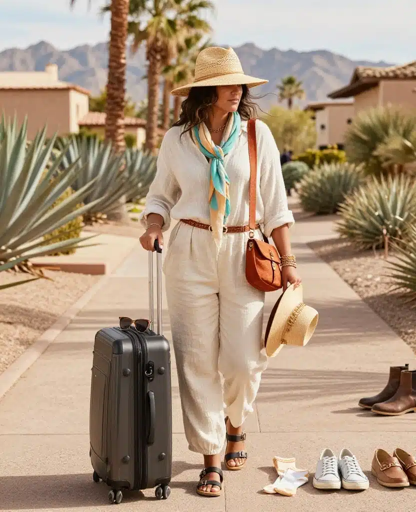 What to Pack for Phoenix in December: 11 Shoes and Accessories That Make Every Outfit Better 32 What to Wear in Phoenix in December What to Pack for Phoenix in December: 11 Shoes and Accessories That Make Every Outfit Better - 6. A Sun Hat for Bright Desert Light 1